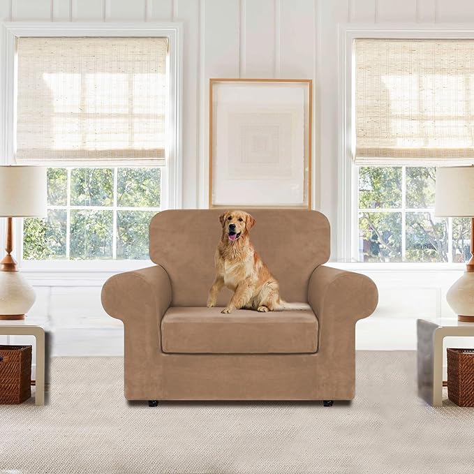 WEERRW Velvet Stretch Chair Sofa Slipcover - Image 2