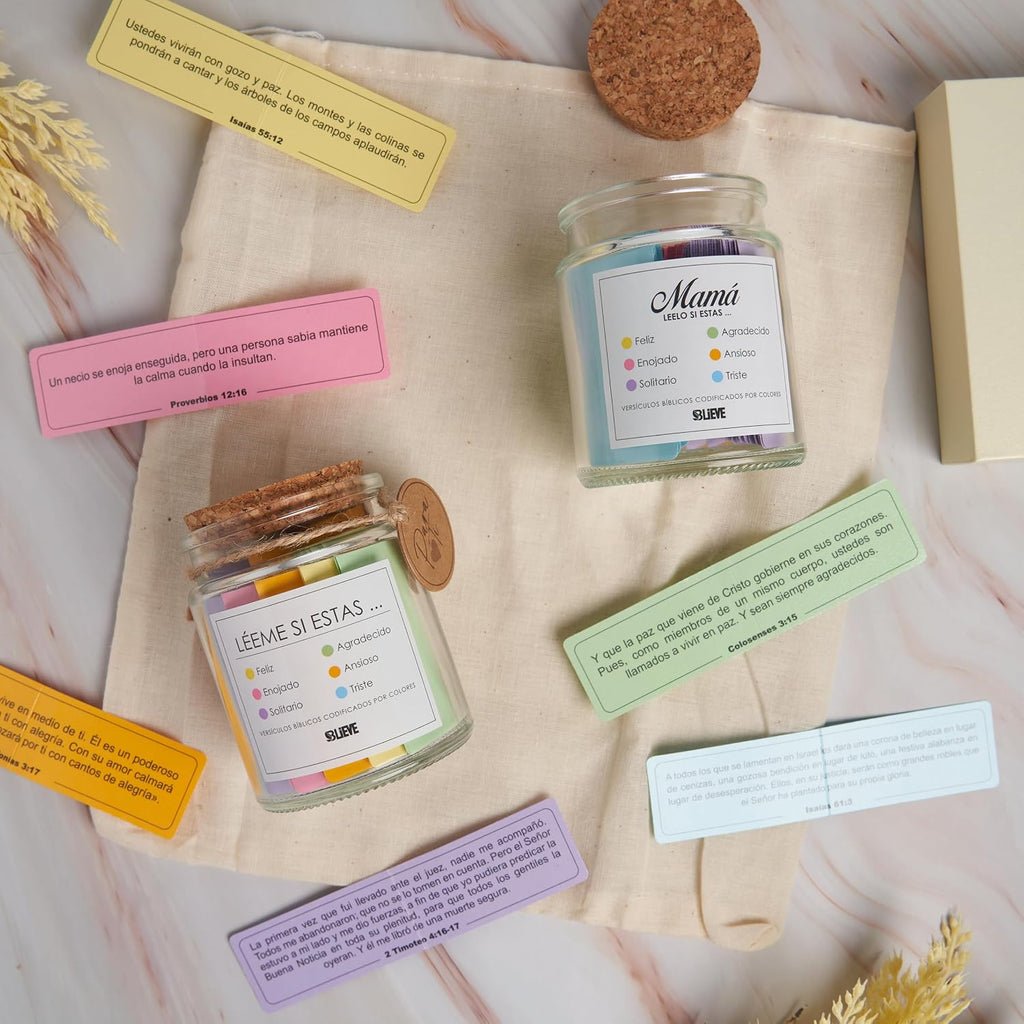 BLIEVE Read Me When Bible Verses Jar In Spanish