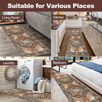 Yamaziot Washable Runner Rug, 2x6 Non-Slip Boho Vintage Hallway Rug Runner - Image 7
