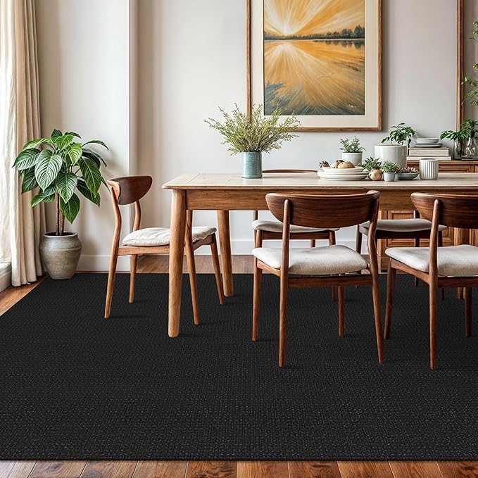 KOZYFLY Washable Area Rug 6x9 ft Rubber Backed Non Slip Rugs - Image 2