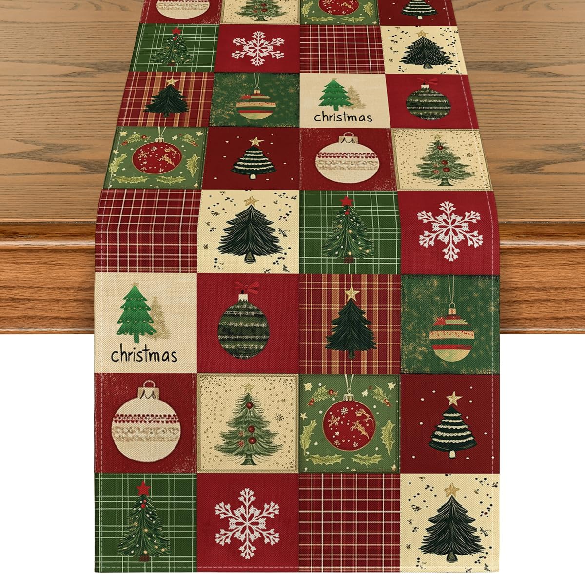 Artoid Mode Christmas Tree Gift Table Runner Home Party Decor 13x108 Inch