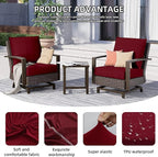 14Pcs Outdoor Cushion Covers, Patio Cushion Covers, Stretch Elastic Slipcovers - Image 3