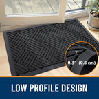 OLANLY Front Door Mat Outside Entrance 47x17, Heavy Duty Sturdy Natural Rubber - Image 4