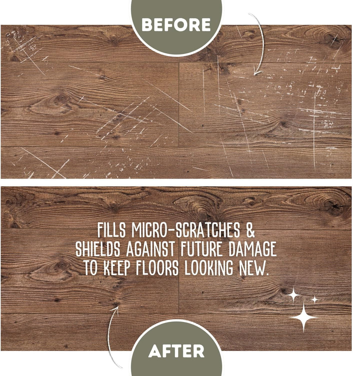 Quick Shine Multi Surface Floor Finish 64oz | Cleaner & Polish to use on Hardwood, Laminate, Luxury Vinyl Plank LVT, Tile & Stone | Safer Choice w/Clean Shine Technology | Shine-Protect-Refresh