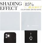 NICETOWN Greyish White Room Darkening Curtains Blackout 36 inch Curtains - Image 7