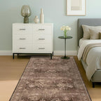 Boho Taupe Brown 4x6 Living Room Rug - Image 3