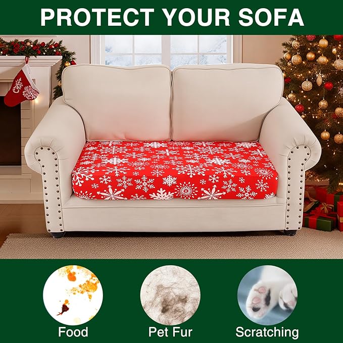 Smiry Printed Couch Cushion Covers, Stretch Soft Couch Covers - Image 7