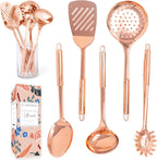 Styled Settings Copper Kitchen Utensils Set, 5-Piece