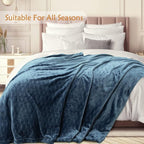 TOONOW Fleece Blanket Super Soft Plush Throw Blanket Twin Size 60" x 80" - Image 3