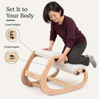 NYPOT Ergonomic Kneeling Chair with Adjustable Seats - Knee Chair for Posture Correction & Kneel Rocking Stool for Desk - Back Pain Relief for Home and Office, Supports 250 pounds - 5 Years Warranty