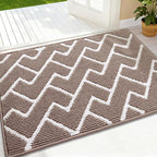 OLANLY Front Door Mat, Non-Slip Rubber Backing, Dirt Resistant and Absorbent by OLANLY