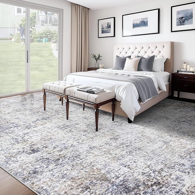 XLUEZ 10x14 Area Rugs for Living Room, Washable Modern Abstract Large Area Rug - Image 5