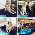 OLANLY Dog Door Mat for Muddy Paws 59x24, Paw Print Design, Absorbs Moisture - Image 7