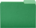 Amazon Basics File Folders for Organization, Letter Size, 1/3 Cut Tab, Bright Green, 36-Pack