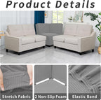Easy-Going Stretch Sectional Corner Sofa Slipcover 1-Piece Couch Sofa Cover - Image 4