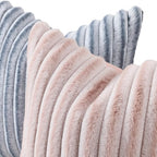 decorUhome Summer Cozy Faux Fur Throw Pillow Covers 26x26 Set of 2 Decorative - Image 2