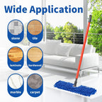 4 Pack Mop Heads Replacements Compatible with O-Cedar Dual-Action Flip Mop
