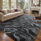 8x10 Ft Extra Large Shag Rugs for Living Room, Tie Dyed Ultra Soft Fluffy Furry by Cuzwlovita