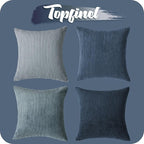 Topfinel Navy Blue Euro Shams Decorative Throw Pillow Covers 26x26 Inch Set of 4 - Image 7