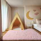 ONASAR Pink Rugs for Bedroom Girls, Fluffy 4x6 Soft Plush Fuzzy Shaggy Kids by ONASAR