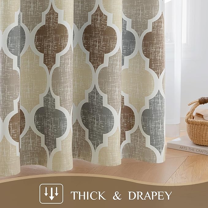 Beauoop 100% Blackout Curtains 63 Inches Long 2 Panels - Image 4