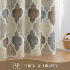 Beauoop 100% Blackout Curtains 63 Inches Long 2 Panels - Image 4