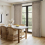 MIULEE Pinch Pleated Thick Linen Curtains 102 Inches Long 2 Panels - Image 3