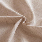 MIULEE Natural Beige Linen Curtains 54 Inch Length 2 Panels - Image 8