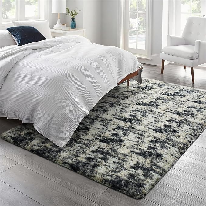 Ophanie Black Gold and Grey Area Rugs - Image 4