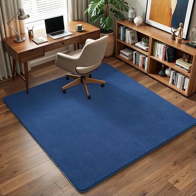 Amearea 5x5 Square Area Rugs for Bedroom Living Room, Modern Blue Thickened - Image 6