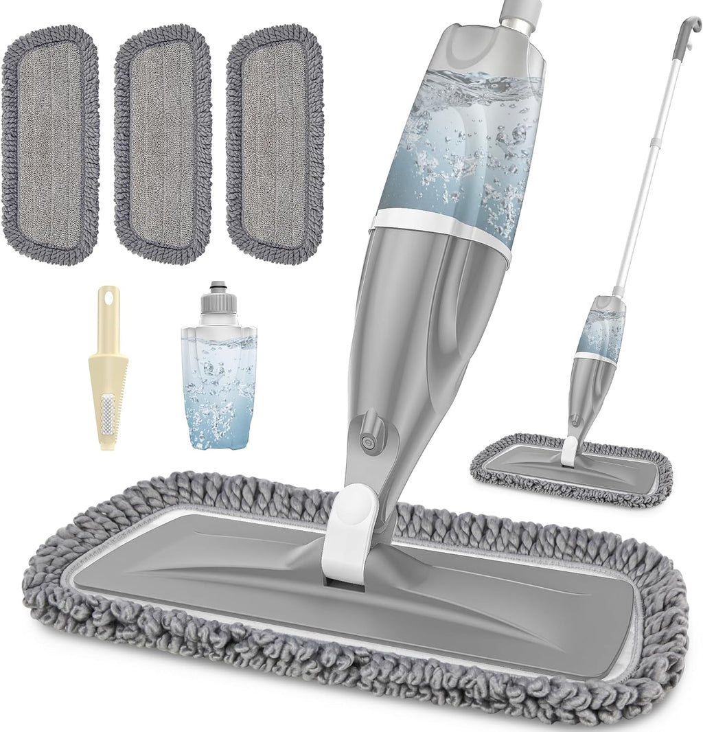 Microfiber Spray Mops for Floors Cleaning: Wet Dust Mop Hardwood Floor Mop
