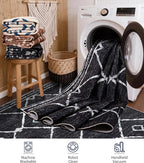 YIHOUSE Moroccan Area Rugs for Living Room 5x7, Western Geometric Soft Low-Pile - Image 6