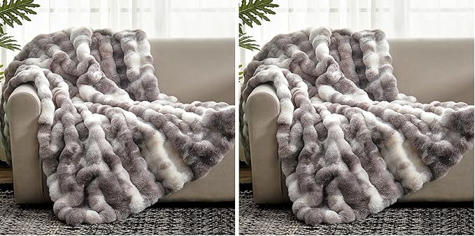 Cozy Bliss Faux Fur Throw Blanket by CozyBliss