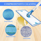6 Pack Microfiber Cleaning Pad Replacement for Bona Mop, Microfiber Mop Pads for Hardwood Floor Cleaner, 2 Deep Cleaning Pad + 2 Microfiber Cleaning Pad + 2 Dusting Pad Apply for Bona Family of Mops