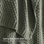 EVERGRACEHOME Chunky Chenille Knit Throw Blanket - Image 2