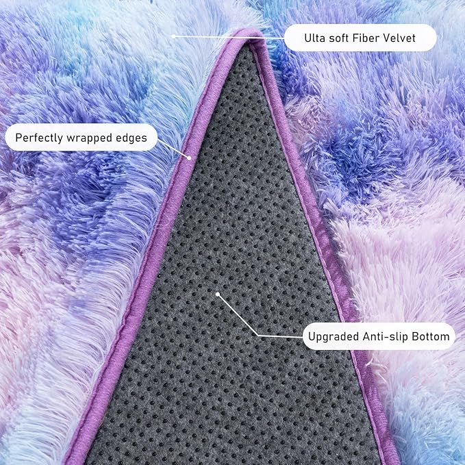 Rugs for Bedroom 4x6, Soft Shaggy Modern Shag Area Rug for Living Room - Image 5