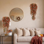 RECUTMS 2Pcs Artificial Fake Fall Hanging Flowers Plants for Outdoors Decor