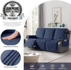 TAOCOCO 100% Waterproof Recliner Sofa Covers 3 Seater, Split Couch Covers - Image 2