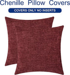 CaliTime Christmas Throw Pillow Covers Decorative 20 X 20 Inches Pack of 2 Cozy - Image 6