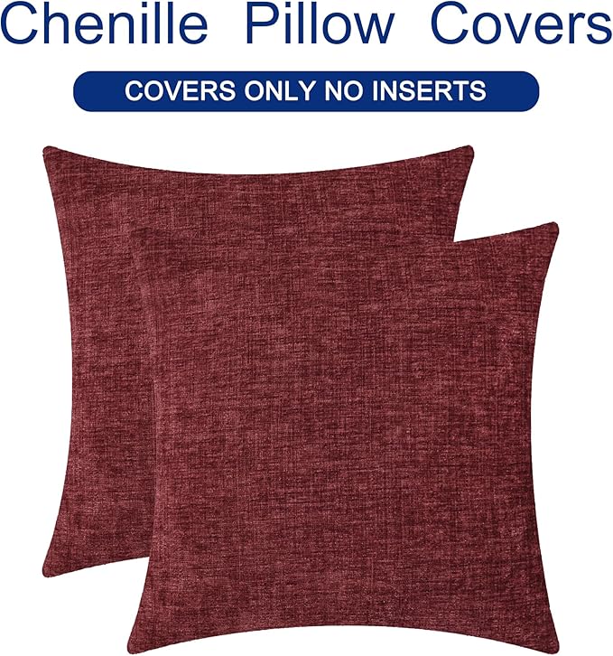 CaliTime Christmas Throw Pillow Covers Decorative 22 X 22 Inches Pack of 2 Cozy - Image 6