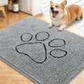 OLANLY Dog Door Mat for Muddy Paws 40x32, Paw Print Design, Absorbs Moisture by OLANLY