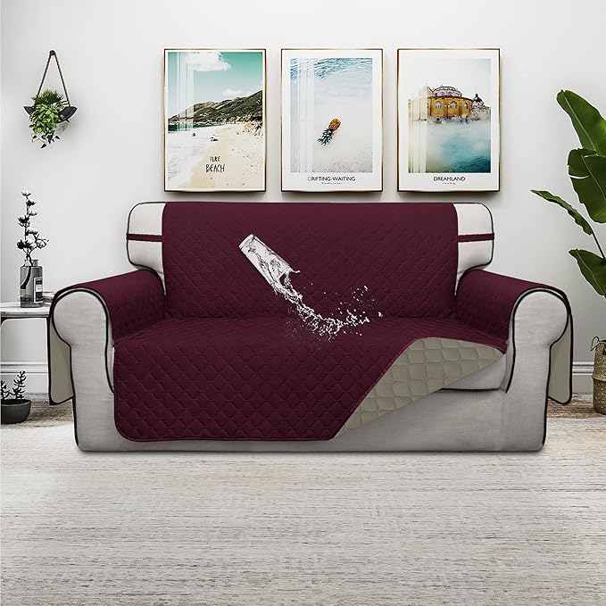 ISSUNTEX Double Protection 100% Waterproof Loveseat Sofa Covers - Image 2