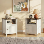 ChooChoo Farmhouse Nightstands with Storage