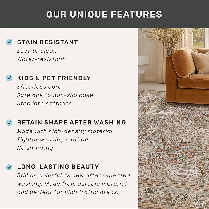 Hazo Haus Non Slip 2x10 Moss Green Hallway Runner - 10ft Long Runner Rugs - Image 7