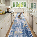 Washable Area Rugs 3x12 Non-Slip Modern Abstract Soft by RELEANY