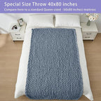Bigacogo Chunky Knit Throw Blanket - Image 5