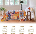 MSGKV Boho Throw Blanket for Couch 50"x60" 100% Cotton Blanket Spring - Image 5