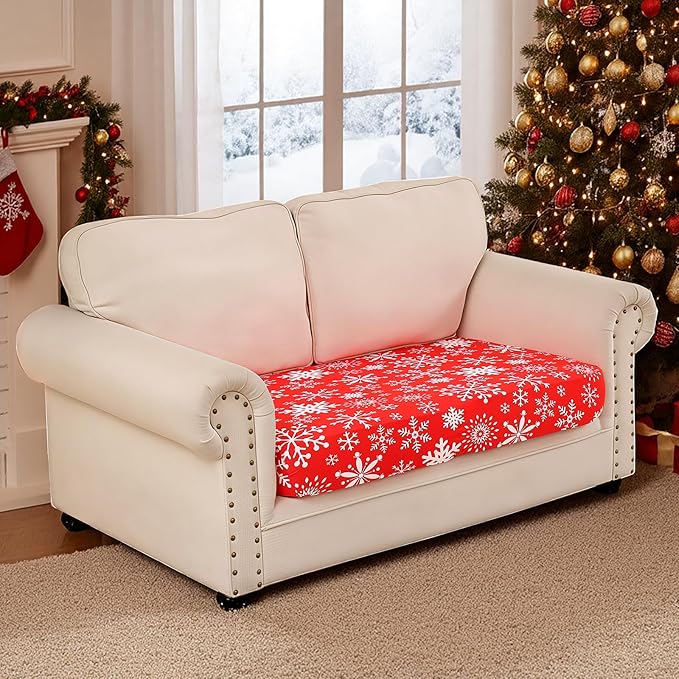 Smiry Printed Couch Cushion Covers, Stretch Soft Couch Covers - Image 2