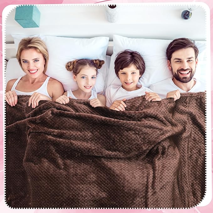 Newwiee 4 Pcs Flanne Fleece Throw Blanket - Image 4