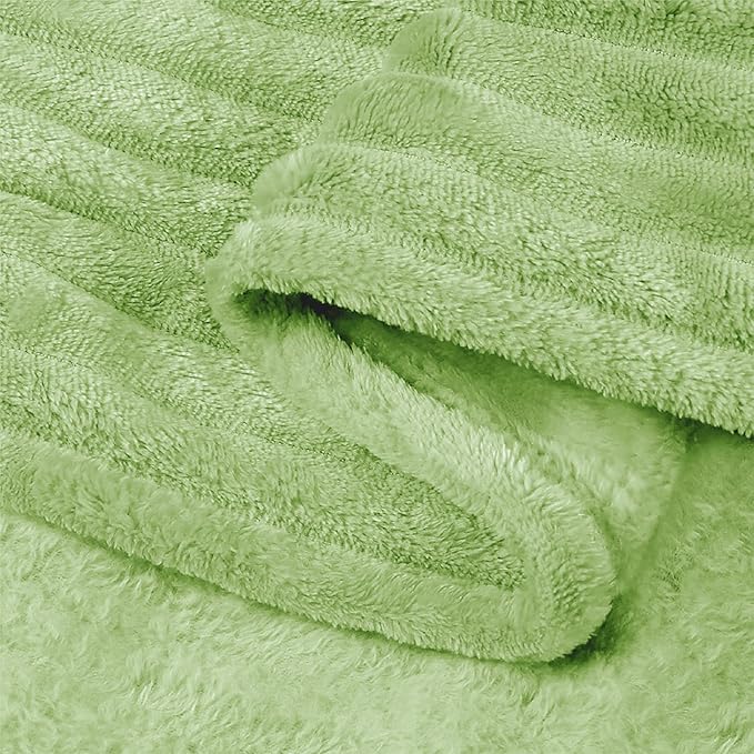 BEDELITE Fleece Blanket King Size – 3D Ribbed Jacquard Soft and Warm Decorative - Image 5